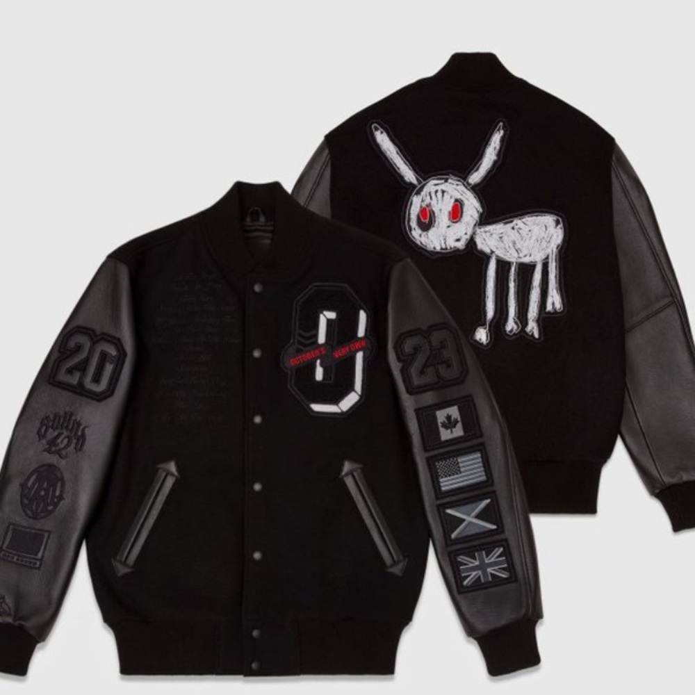 OVO NWT “For All The Dogs” Varsity Jacket NWT and POP